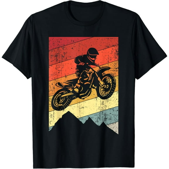 Motocross Bike Vintage Dirtbike Gift Racing Retro Dirt Bike T-Shirt