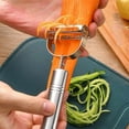 thumbnail image 5 of Angeer Stainless Steel Julienne Peeler, Double-Sided Vegetable And Fruit Cutter With Sharp Blades For Effortless Peeling Of Potatoes Carrots Zucchini Sweet Potatoes And Other, 5 of 7