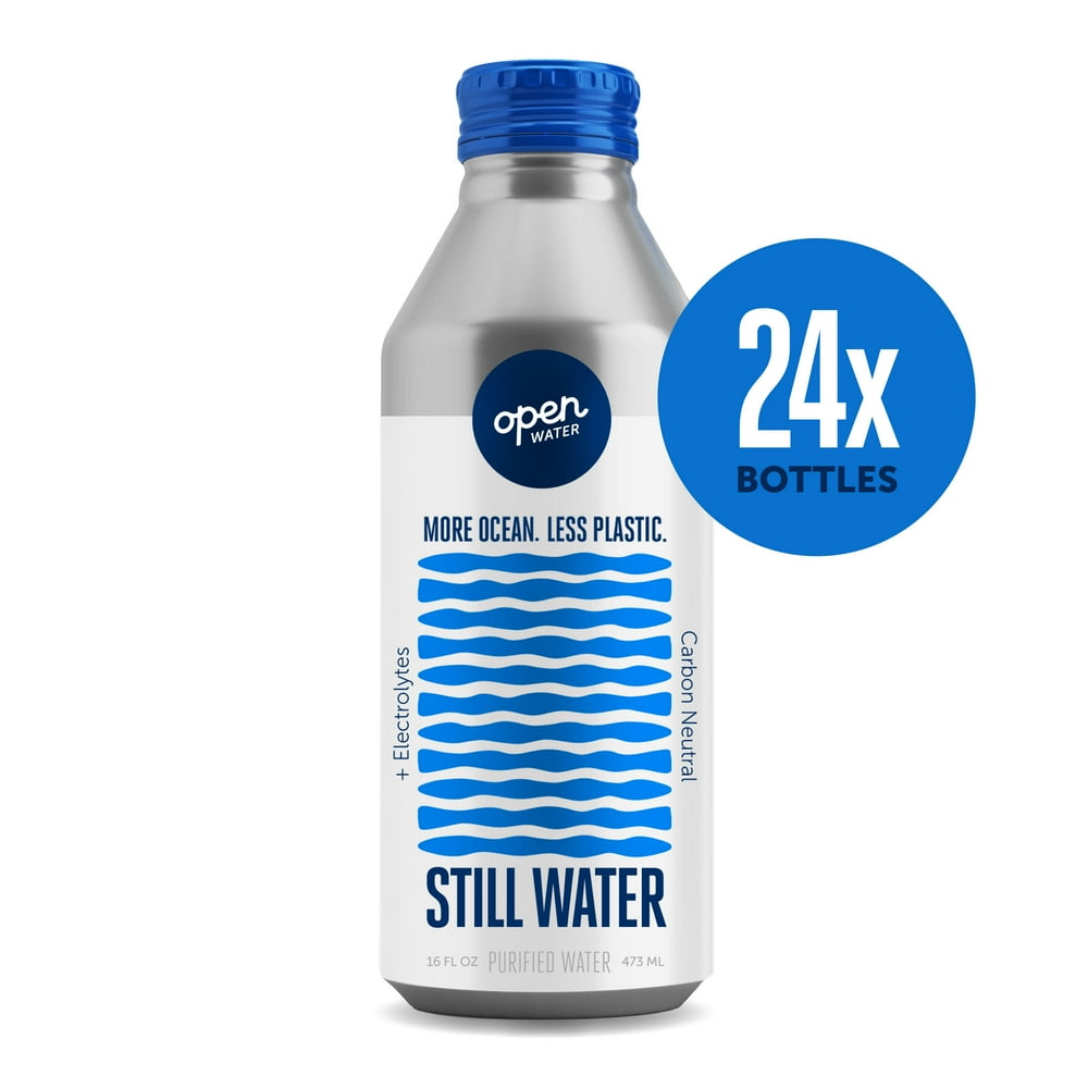 Open Water | Still Bottled Water with Electrolytes in 16-oz Aluminum