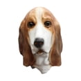 thumbnail image 4 of Máscara de animales de Halloween, cosplay de animales, máscara de cabeza completa, accesorios de disfraz realistas, máscara de perro Basset Foxhound, 4 of 8