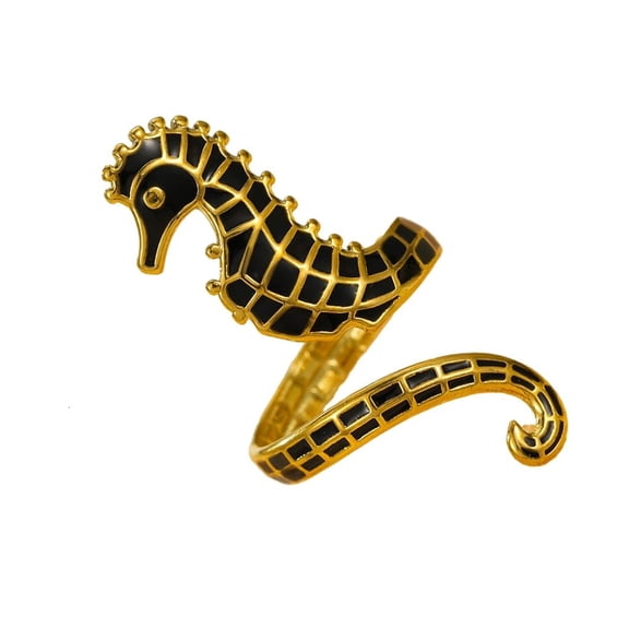 lanema Trendy Seahorse Rings With Unique Oil Drop Designs Made For Those Who Appreciate Craftsmanship And Styles