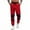 Red, variant on Men's Casual Sweatpants Sports Pants Fashionable Edge Splicing Sports Pants Men's Elastic Waist Sweatpants Pants