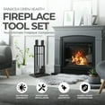 thumbnail image 4 of Panacea Open Hearth Fireplace Tool Set w/Brush, Shovel, Poker, Tong & Stand, 4 of 8