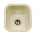 thumbnail image 4 of Houzer Porcela 17 in Black Porcelain Enamel Steel Undermount Single Bowl Bar Sink - PCB-1750 BL, 4 of 9