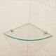 thumbnail image 2 of 2pcs Bathroom Glass Shelf Corner Shelf Triangle Rack Bathroom Wall Corner Mount Storage Holder, 2 of 2