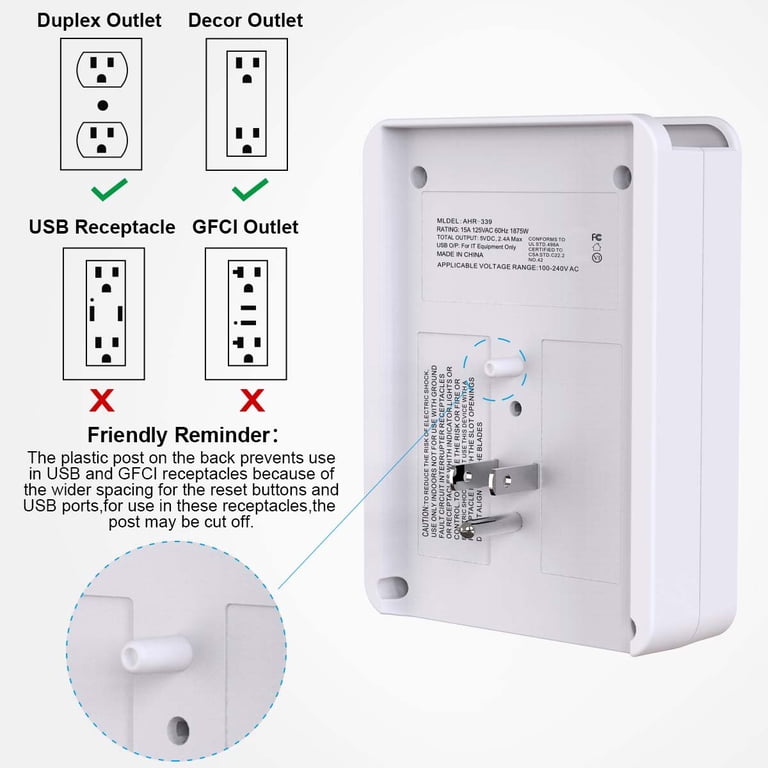 ONDOG Multi Plug Outlet with Surge Protection photo 6