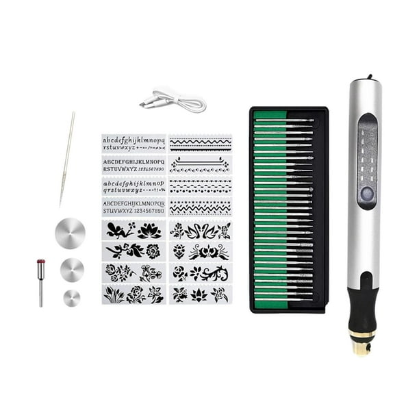 de herramientas de grabado eléctrico, pluma grabadora USB, herramienta de tallado, juego de pluma de grabado, herramientas rotativas inalámbricas