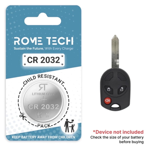 Replacement Battery for Key Fob - Ford Edge 2007-2015 (3-Button Key)