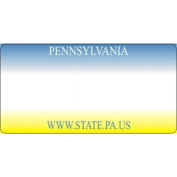 Design It Yourself Pennsylvania Bicycle Plate#3. Free Personalization on Plate
