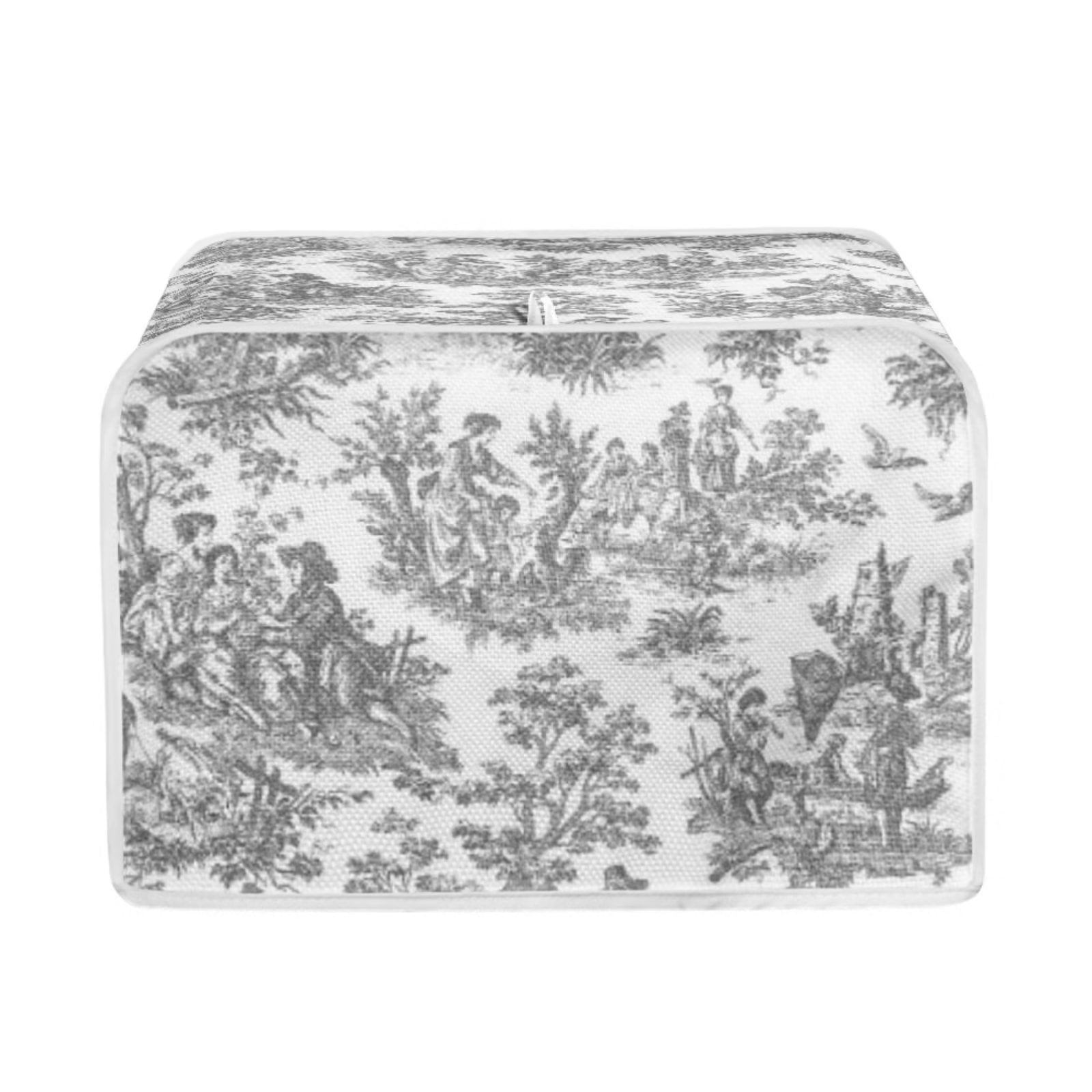 Pzuqiu Farm Rustic Toaster Cover 2 Slice Toaster Oven Cover White