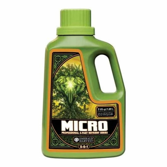 Emerald Harvest 723880 Micro 2 Quart/1.9 Liter (6/Cs) fertilizers, 1.9 L, Natural