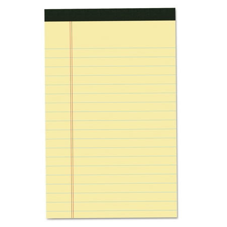 Roaring Spring USDA Certified Bio Preferred Legal Pad, Ruled, 5 x 8, 40 Sheets, Canary, 12/Pack