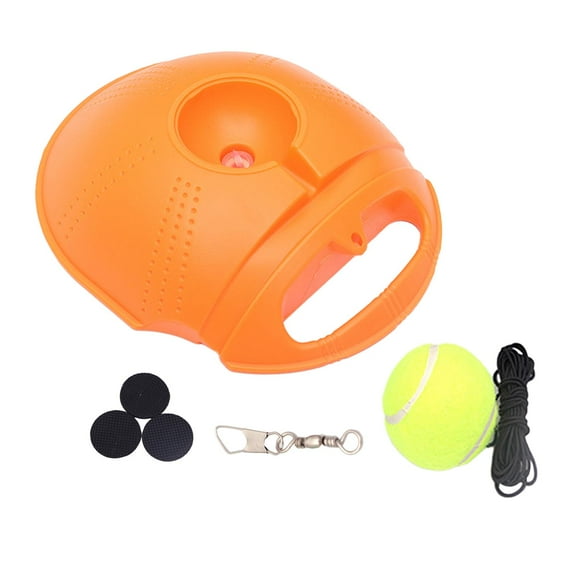 Almencla Balle d'Entraînement de Tennis Enfants Joueur Unique Outil d'Entraînement de Tennis Orange