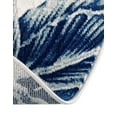 thumbnail image 4 of Unique Loom Blossom Collection Area Rug - Ocho (7' 10" x 10' Oval Navy Blue/Ivory), 4 of 7