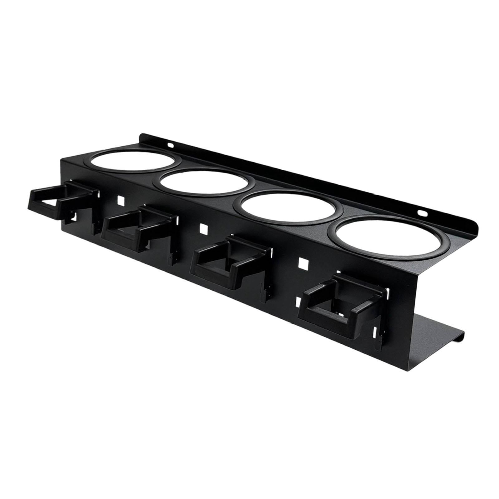 QSTDGVPW Spray Bottle Holder Car Wash Tool Organizer Simple Installation Multi Functional black 4 holes