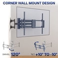 thumbnail image 5 of VIVO Full Motion Corner Wall TV Mount Bracket for 46" to 100" Flat Screens, 5 of 8