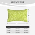 thumbnail image 3 of Plush Throw Pillow Covers, Green abstractly pattern Pillow Cases with Invisible Zipper, Breathable Microfiber Pillow Cases Standard Size for Sleeping Bedroom Sofa Living Room 14x20, 3 of 5