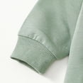 thumbnail image 6 of TOWED22 Baby Toddler Girls Cute 2pcs Fall Winter Clothes Long Sleeve Round Neck Tee and Cozy Joggers Outfits Clothing Set(Green,6-12 M), 6 of 9