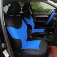 thumbnail image 3 of Dingln Asientos De Coches 4pcs Cover Set Asientos Copiloto del Conductor Protector Auto Universal Interior De Accesorios (Azul Negro), 3 of 5