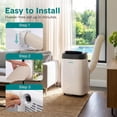 thumbnail image 4 of SereneLife 10,000 BTU Portable Air Conditioner with WiFi – 3-in-1 AC, Fan & Dehumidifier with Remote, 24H Timer & Window Kit for Rooms up to 450 Sq Ft, 4 of 5