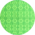 thumbnail image 1 of Ahgly Company Indoor Round Abstract Green Modern Area Rugs, 7' Round, 1 of 4