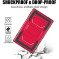 thumbnail image 5 of Soatuto for Onn. 8 inch 2nd Gen 2020 Tablet Model 100011885 Case , Heavy Duty Shockproof Kids Friendly Sturdy Armmor Cover Case Built-in Kickstand for Walmart Onn 8 inch Gen 2 Model 100011885 - Red, 5 of 7