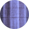thumbnail image 1 of Ahgly Company Indoor Round Abstract Blue Modern Area Rugs, 3' Round, 1 of 4