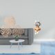 thumbnail image 2 of Escultura de con hojas de palma tropicales, arte de pared creativo de madera, decoración selvática para dormitorio, baño, TV, chimenea, mes, 2 of 8