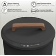 thumbnail image 3 of Heated Towel Warmers for Bathroom - Large Towel Warmer Bucket, Wood Handle, Auto Shut Off, Fits Up to Two 40"X70" Oversized Towels, Best Ideals, 3 of 6