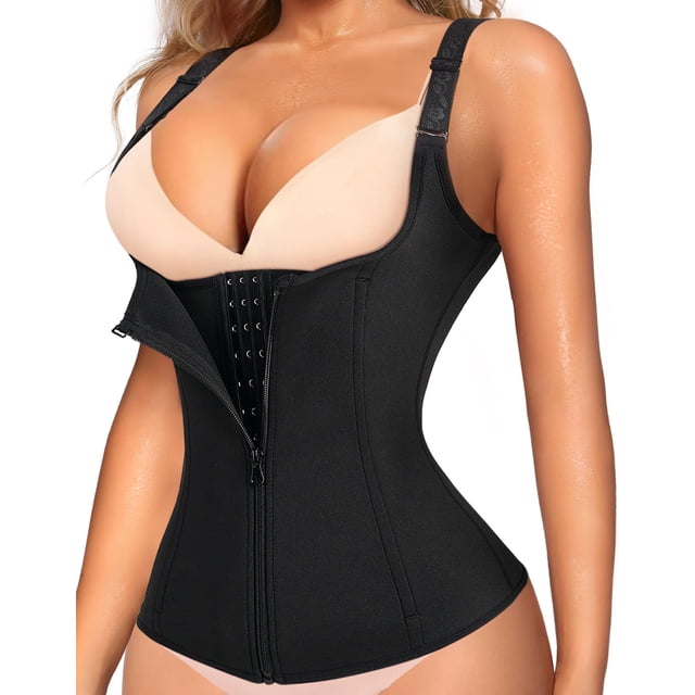 Corsé de entrenamiento de cintura LODAY Tummy Control Sport negro XL