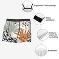 thumbnail image 6 of Kll Tropical Leaves Men'S Cotton Boxer Briefs Underwear-Medium, 6 of 9