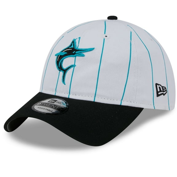 Men's New Era  White Miami Marlins 2025 Batting Practice 9TWENTY Adjustable Hat