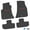Black w/ Red Insert, variant on Flextread Floor Mats for 11-24 Dodge Challenger RWD - Mopar Licensed Factory Fit - Black w/ Red R/T (15-23 Style) Insert - Custom Vintage - 100% Made in USA