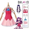 thumbnail image 2 of Oshi No Ko Cosplay Anime Hoshino Ai Vestido Jk Trajes Disfraz De Cantar Halloween Fiesta Niños Mujeres, 2 of 4