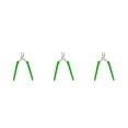 thumbnail image 1 of Soidarity Manicura Uña Cuticle Nipper Tijeras Removedor de piel muerta Mango de silicona Antideslizante Acero inoxidable Cuidado Trimmer Verde Type1 NO1, 1 of 6