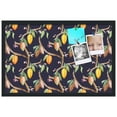thumbnail image 2 of PinPix 28x18 Custom Cork Bulletin Board Fruit on Vine Black Poster Board Has a Fabric Style Canvas Finish, Framed in Fruit on Vine Black, by ArtToFrames (PinPix-1896), 2 of 5