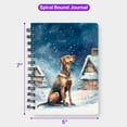 thumbnail image 5 of Hello Winter Rhodesian Ridgeback Welcome Snowy Night Watercolor Vintage Spiral Bound Journal Ridgebacks Dog Lover Gifts 5x7in Spiral Notebook - 01011, 5 of 5