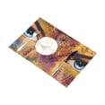 thumbnail image 3 of MKHERT Abstract Mandala Butterfly and Woman Eye Placemats Table Mats for Dining Room Kitchen Table Decoration 12x18 inch,Set of 4, 3 of 4