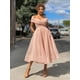 thumbnail image 2 of Vestido elegante De fiesta De noche con hombros descubiertos, corte en A, para invitados De Boda, vestido De cumpleaños para cóctel, Vestidos De Novia, 2 of 5