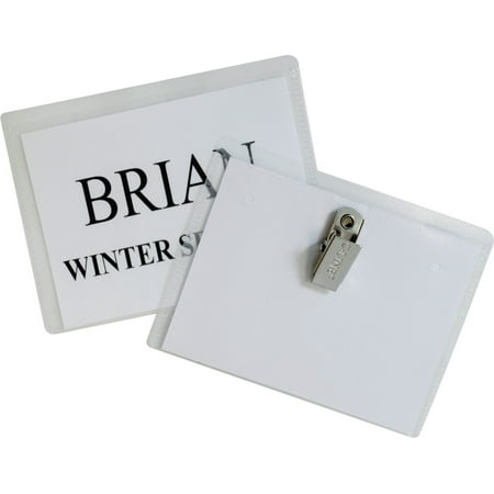 UPC: 0038944955964 | C-Line Name Badge Kits  Top Load  4 x 3  Clear  Clip Style  96/Box