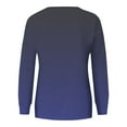 thumbnail image 5 of Gradient Sweaters Blouses for Womens Crew Neck Long Sleeve Pullover Sweater Blouses with Kangaroo Pocket Spring Outfits 2025 Pullover Fall Winter Clothes, 5 of 6