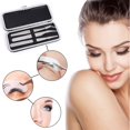 thumbnail image 3 of Ensemble Professionnel de Pinces à Cils Outil d'Application de Cils Kit de Pinces Antistatiques en Acier Inoxydable pour Extension de Cils (3 Pcs, Argent), 3 of 5
