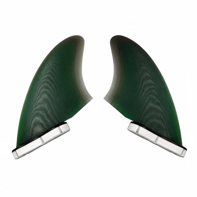 kowaku 2 Pieces FCS2 Surfboard Fins Dual-Tone Design Twin Fin Set Watersport Equipment