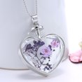 thumbnail image 5 of DESIGNICE 2026 New Gifts for Mom, Diy Heart Glass Lavender Floating Memory Living Pendant Necklace Birthday Gifts 2023 for Special Occasions, Anniversaries, Personalized Gifts, Family Celebrations., 5 of 6