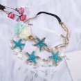 thumbnail image 4 of Mermaid Headband Flower Headbands Starfish Seashell Elastic Lace 3pcs, 4 of 5
