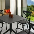 thumbnail image 4 of Compamia Cross XL Patio Dining Set with 4 Chairs Black, 4 of 4