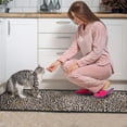 thumbnail image 3 of Black and Tan Leopard Print Kitchen Rugs Sets Of 2,Anti Fatigue Kitchen Mat Rugs Non Slip Washable,Decorative Kitchen Floor Mats for Kitchen,Sink,Laundry,17"X30"+17"X47", 3 of 7