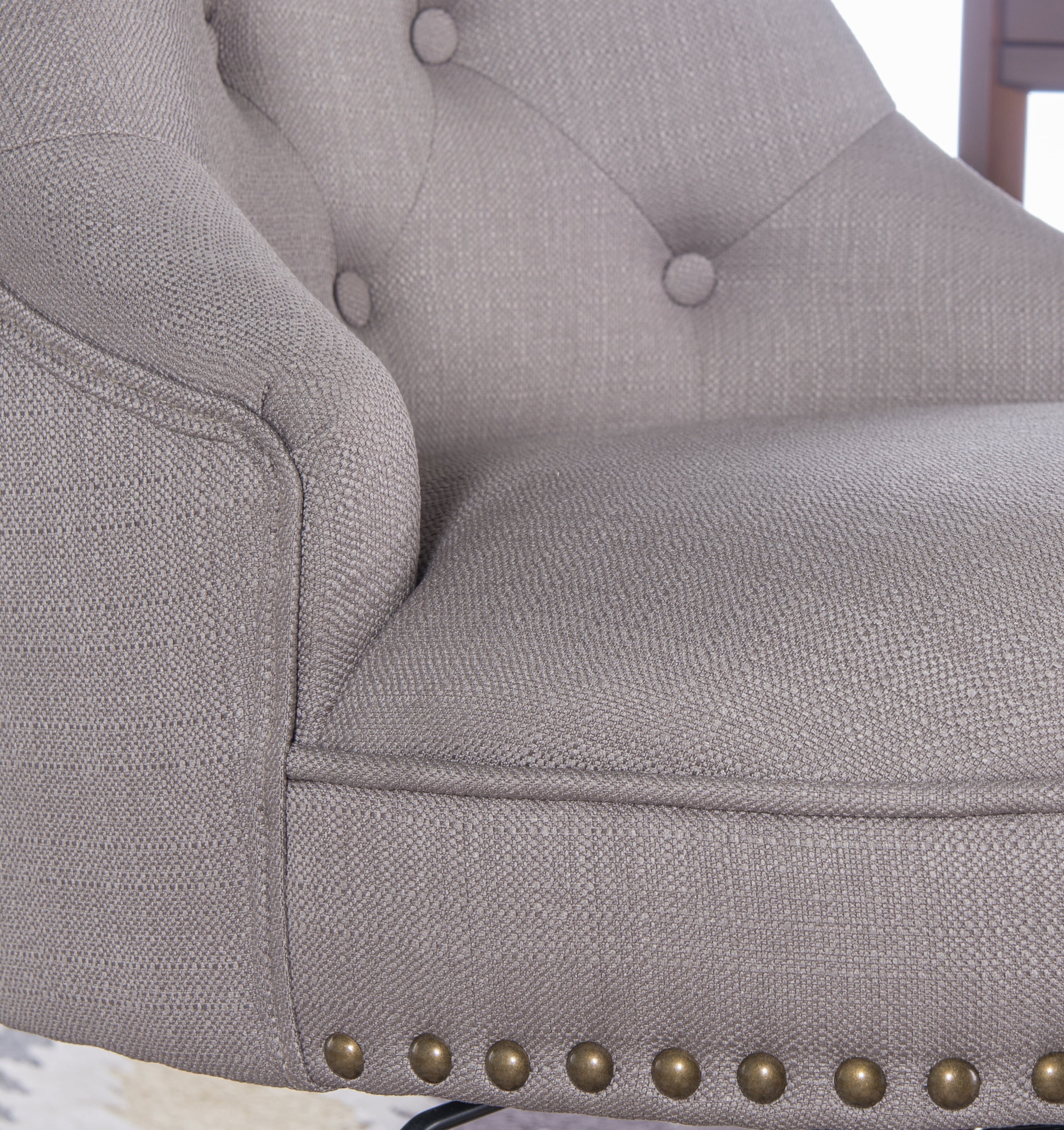 Linon Sinclair Manager's Chair with Adjustable Height & Swivel, 275 lb. Capacity, Dolphin Gray