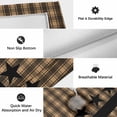 thumbnail image 6 of Brown Black Plaid Outdoor Rug for Patio/Deck/Porch, Non-Slip Large Area Rug 3 x 5 Ft, Vintage Rustic Star Buffalo Check Indoor Outdoor Rugs Washable Area Rugs, Reversible Camping Rug Carpet Runner, 6 of 8