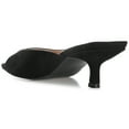 thumbnail image 5 of Journee Womens Larna Slip On Kitten Heel Open Toe Dress Sandals, Widths Available, 5 of 10